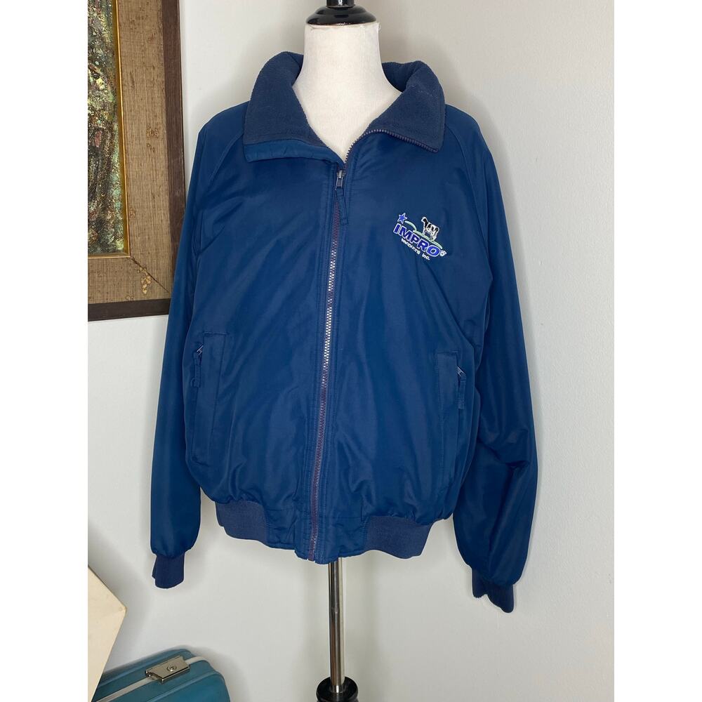 Port Authority J754 Challenger Jacket Navy Blue Fleece Lined Men's, L